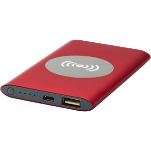 Juice 4000 mAh vezetk nlkli powerbank, piros (powerbank)