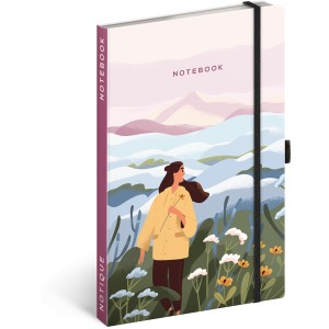 Notesz Landscapes, lined, 13  21 cm