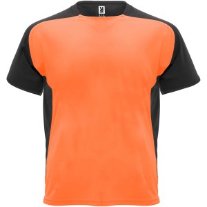 Roly Bugatti rvid ujj uniszex sportpl, fluor orange, solid black
