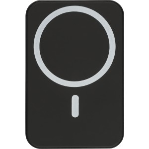 �jrahasznos�tott, vezet�k n�lk�li powerbank, 10 000 mAh, fekete